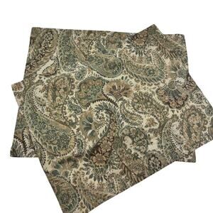 Harbor House 100% Cotton Boho Floral Paisley Earth Tone Pillow Shams Set of 2